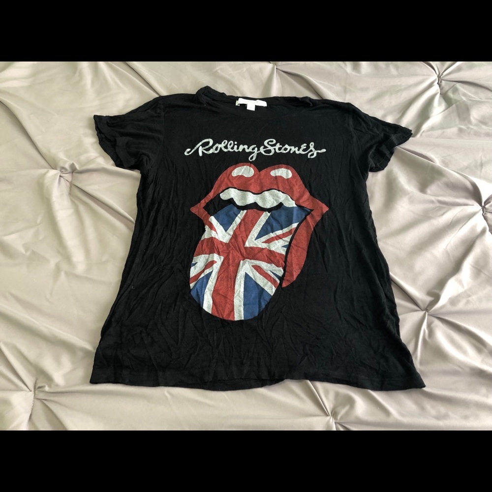 Black “Rolling Stones” Tee